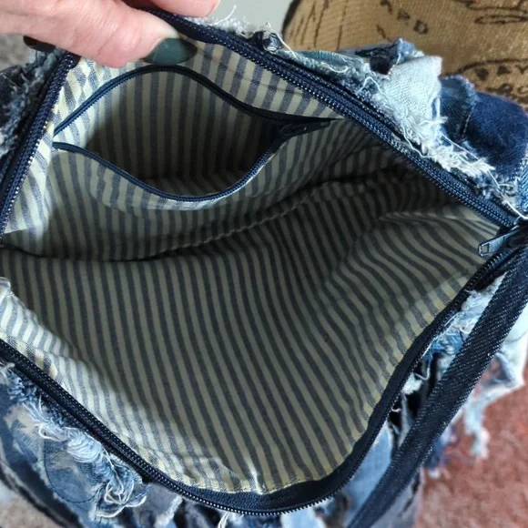 Custom jean fringe purse - Picture 3 of 3